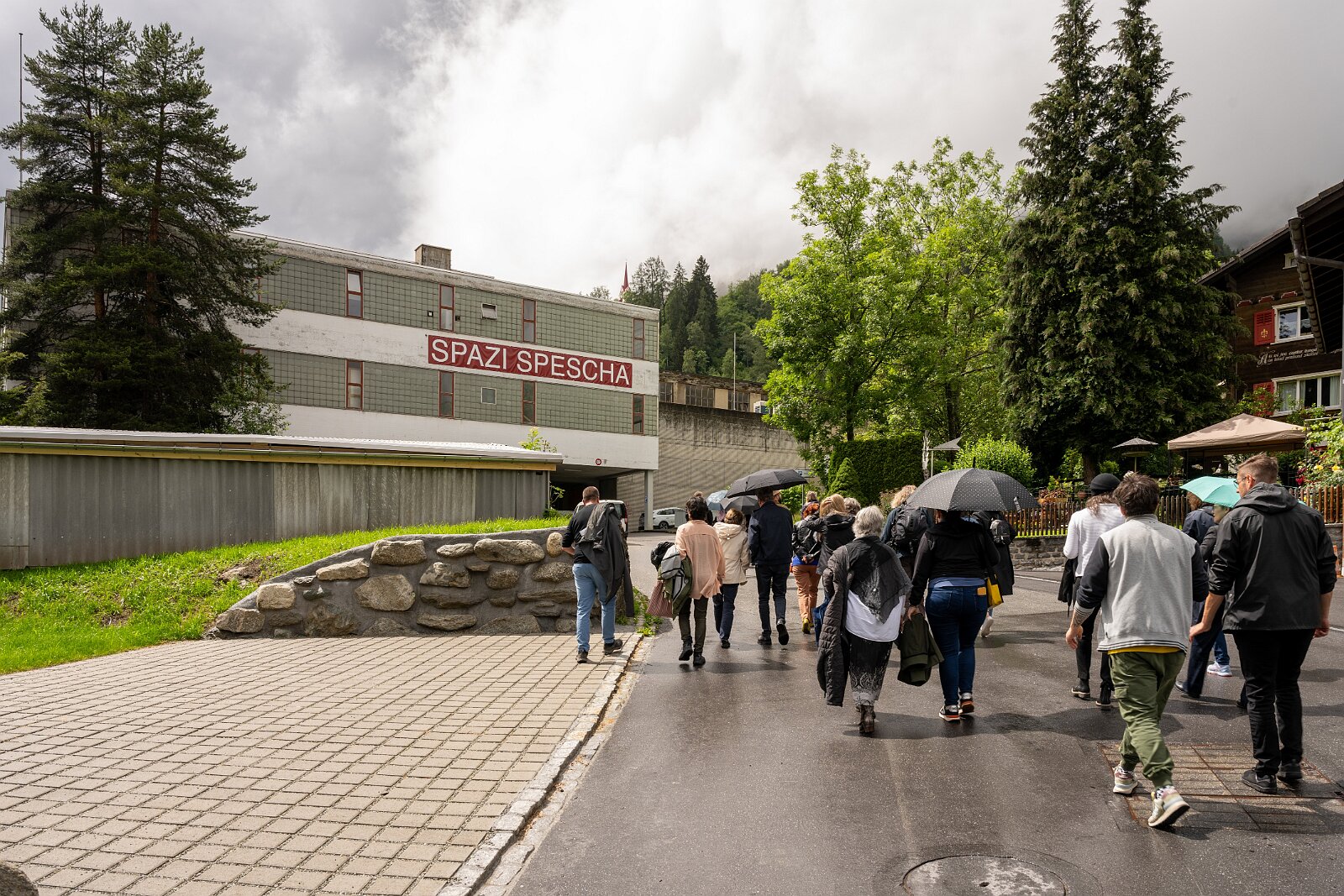 VSI.ASAI. Generalversammlung Flims Besichtigung Spazi Spescha, Ausstellung in der alten Tuchfabrik Trun
