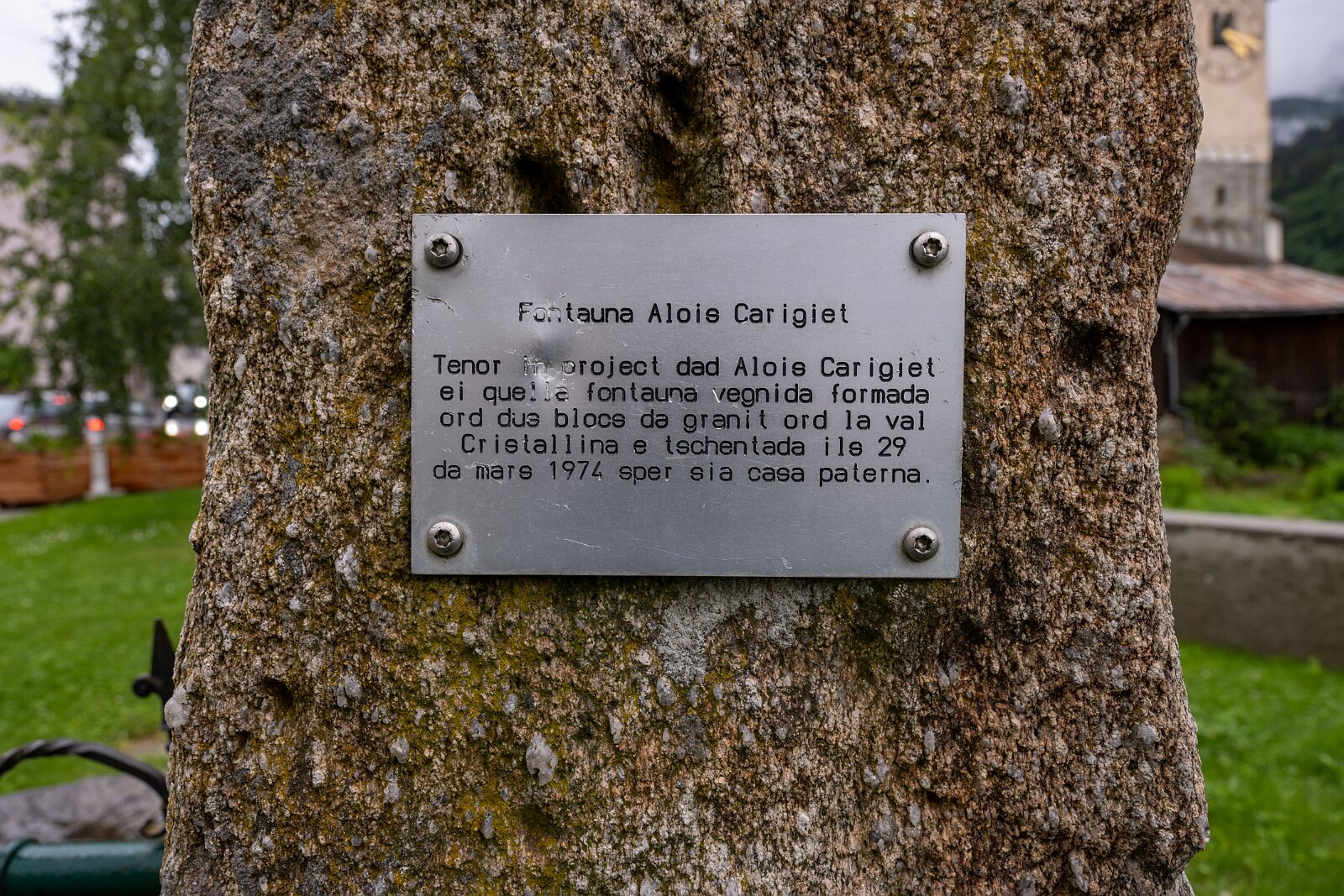 VSI.ASAI. Generalversammlung Flims Fontaine Alois Carigiet aus dem Jahre 1974.