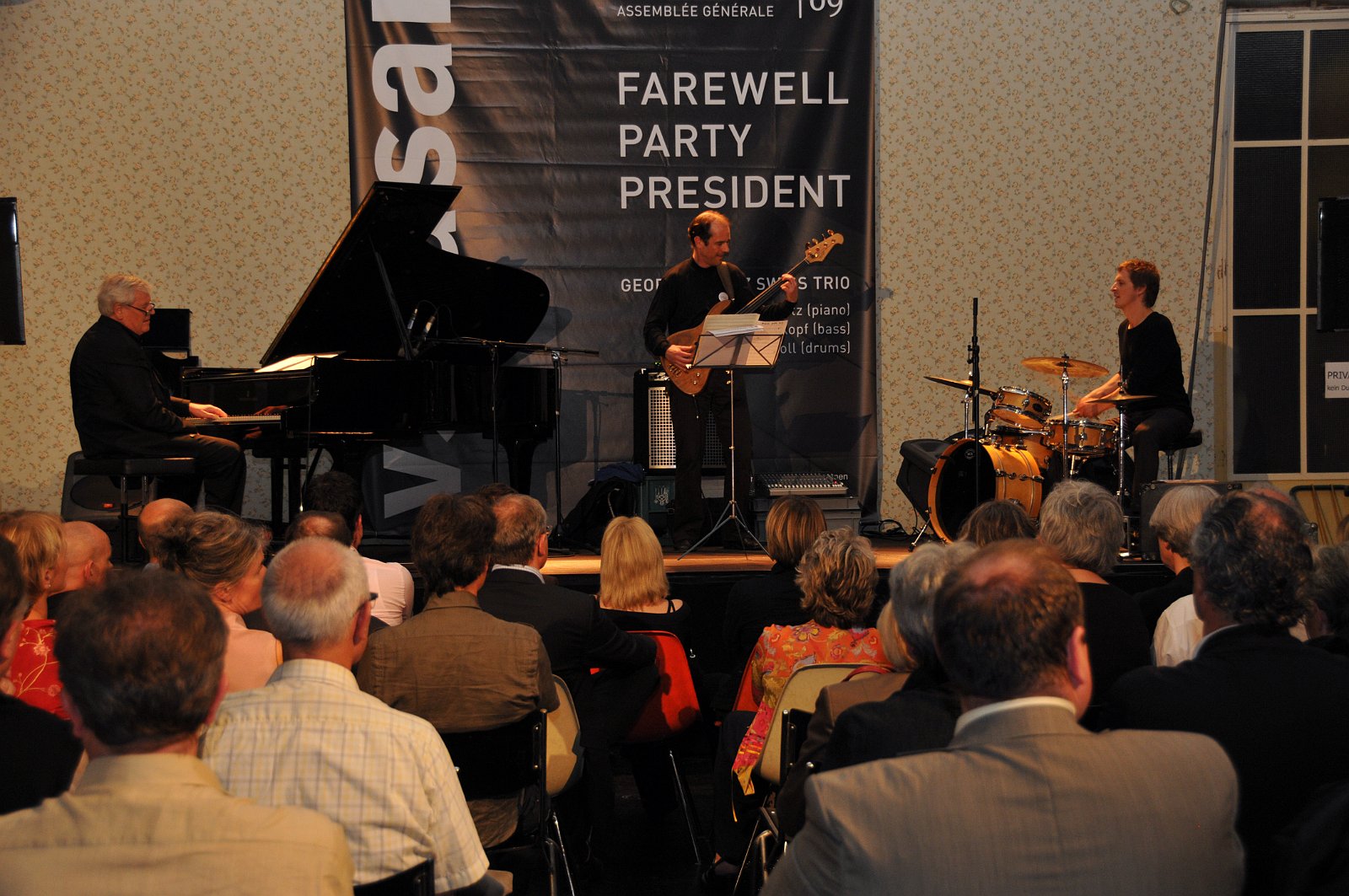 VSI.ASAI. Rahmenprogramm 19. Juni 2009 Konzert Georg Gruntz Swiss Trio im Restaurant eoipso in Basel