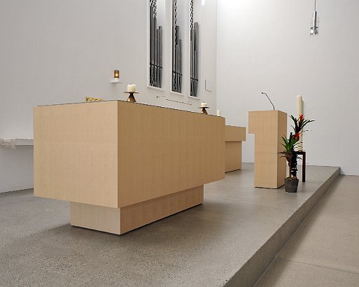 Katholische Kapelle in Samtagern, Einweihung Februar 2012 Architektur von Forster & Uhl Architekten GmbH Zürich.