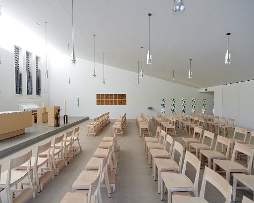 Katholische Kapelle in Samtagern, Einweihung Februar 2012 Architektur von Forster & Uhl Architekten GmbH Zürich.