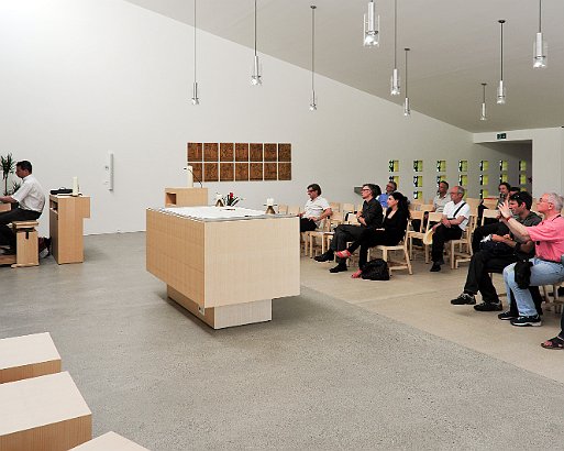 Katholische Kapelle in Samtagern, Einweihung Februar 2012 Architektur von Forster & Uhl Architekten GmbH Zürich.