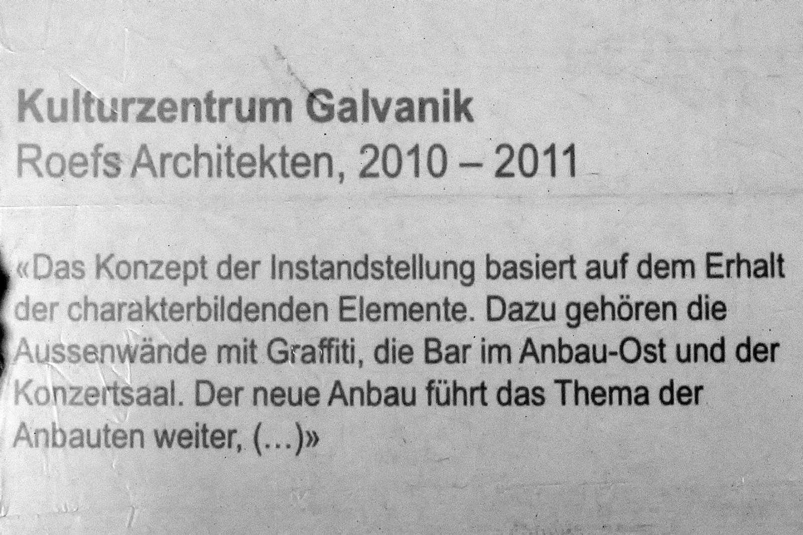 Galvanik Kulturzentrum Zug 