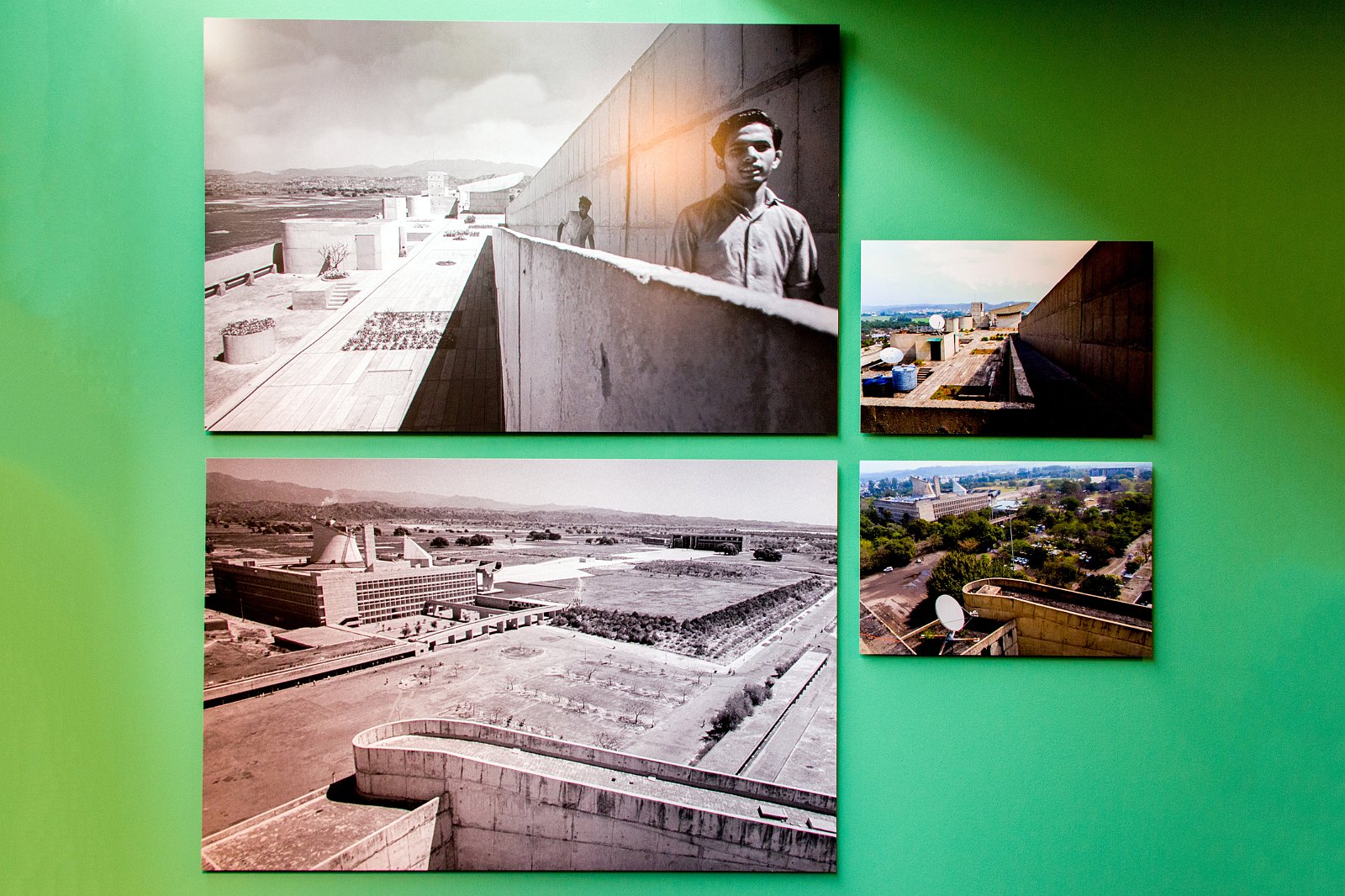 VSI.ASAI. | Centre le Corbusier | Chandigarh Indien | Links 1953, Rechts Heute 