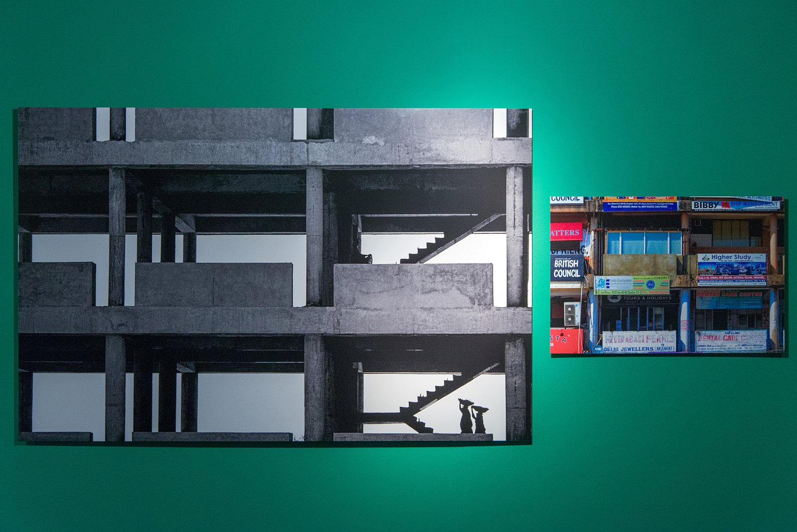 VSI.ASAI. | Centre le Corbusier | Chandigarh Indien | Links 1953, Rechts Heute 