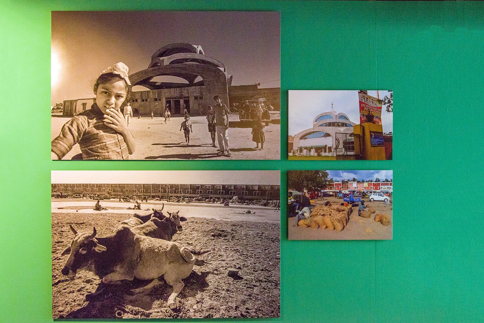 VSI.ASAI. | Centre le Corbusier | Chandigarh Indien | Links 1953, Rechts Heute 